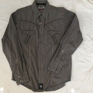 Western shirt by Rock 47 . Excellent condition. Pearlized snap closure.